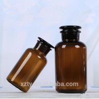 30~1000ml Brown/amber/white wide-mouth/small-mouth reagent glass bottle Alcohol Disinfection Bottle