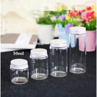 47mm Controlled Drug Capsule Health Product Tablet Glass Bottle with Aluminum Cap