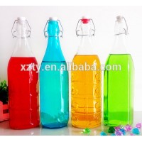 250/500/1000ml glass beverage bottle with swing top cap