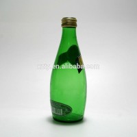 330ml green mineral water glass bottle with cap