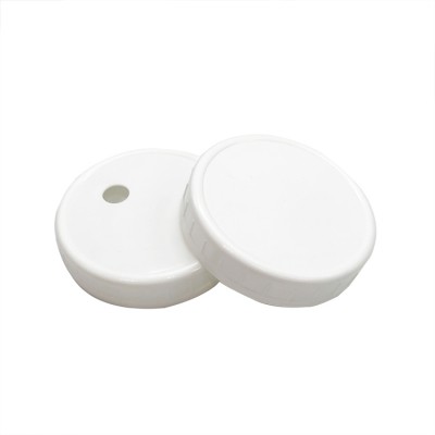 Wide mouth Plastic Mason Jar Lid with Straw Hole for Bubble Tea